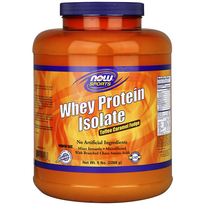 Whey Protein Isolate - Toffee Caramel Fudge, 5 lbs