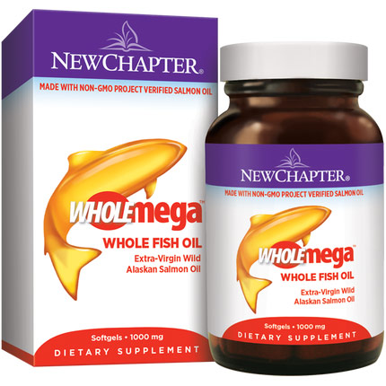 Wholemega Fish Oil 1000 mg, 120 Softgels, New Chapter