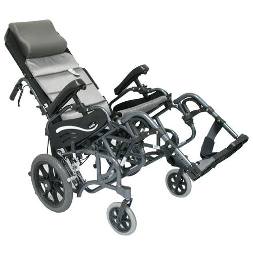 Karman Healthcare Inc. 16 x 16 Inch, Tilt-In-Space Lightweight Foldable Wheelchair, 14 Inch Rear Wheels, Karman
