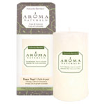 Aroma Naturals 2.5x4 Inch Naturally Blended Pillar Candle with Essential Oils - Peace Pearl, 1 ct, Aroma Naturals