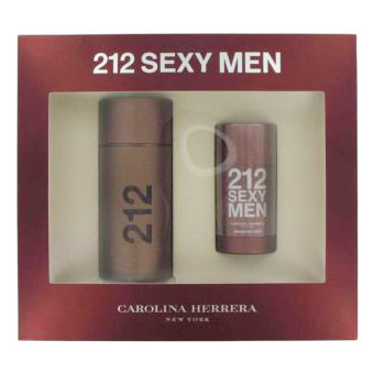 Carolina Herrera 212 Sexy Cologne for Men Gift Set (Eau De Toilette Spray & Deodorant Stick), 1 Set, Carolina Herrera