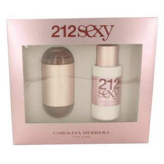 Carolina Herrera 212 Sexy Perfume for Women Gift Set (Eau De Parfum Spray & Body Lotion), 1 Set, Carolina Herrera