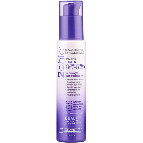 Giovanni Cosmetics 2chic Repairing Leave-In Conditioning & Styling Elixir, 4 oz, Giovanni Cosmetics