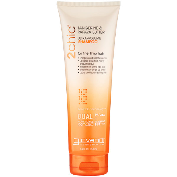 Giovanni Cosmetics 2chic Ultra-Volume Shampoo with Tangerine & Papaya Butter, 8.5 oz, Giovanni Cosmetics