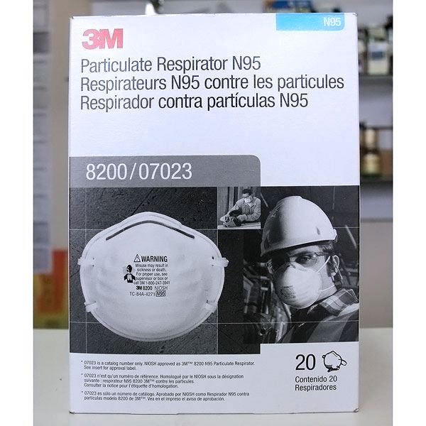 3M 3M N95 Particle Respirator 8200 Mask (MMM 8200), 20 ct