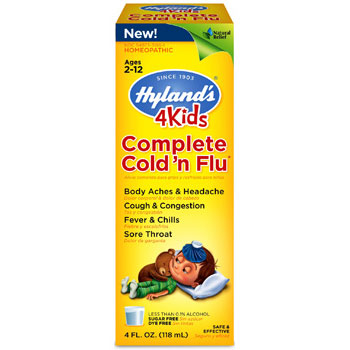 Hyland's 4 Kids Complete Cold 'N Flu Liquid Formula, 4 oz, Hyland's