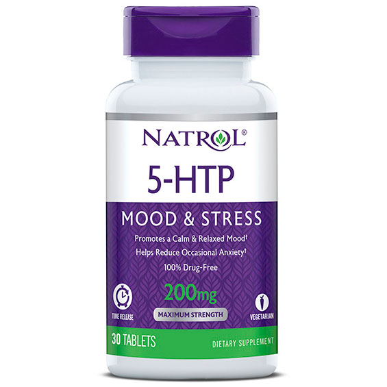Natrol 5-HTP TR 200 mg Time Release, 30 Tablets, Natrol