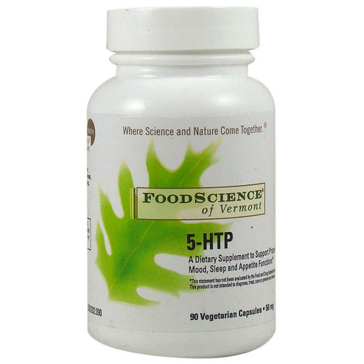 FoodScience Of Vermont 5-HTP 50 mg, 90 Capsules, FoodScience Of Vermont