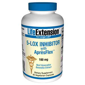 Life Extension 5-LOX Inhibitor with ApresFlex, 60 Vegetarian Capsules, Life Extension