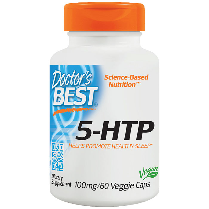 Doctor's Best Best 5-HTP (5HTP) 100 mg, 60 Veggie Caps, Doctor's Best