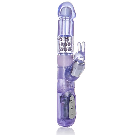 California Exotic Novelties 7 Function Jack Rabbit Vibrator - Purple, 3 Rows Petite Vibe, California Exotic Novelties