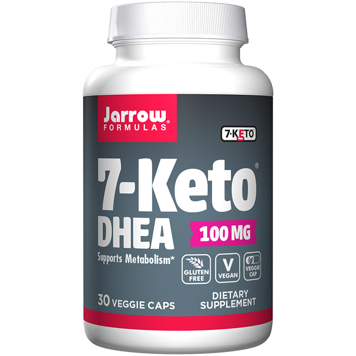 Jarrow Formulas 7-Keto DHEA 100 mg, 30 Capsules, Jarrow Formulas