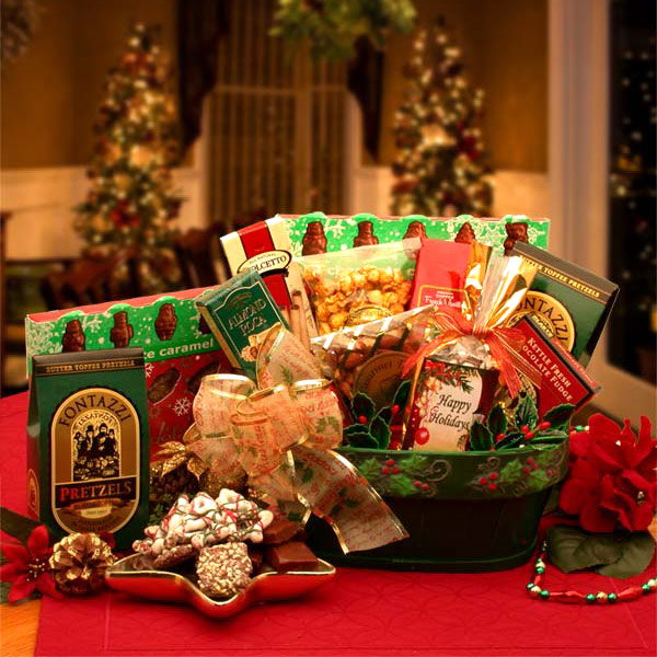 Elegant Gift Baskets Online A Merry Christmas Greeting Gift Basket, 1 Set, Elegant Gift Baskets Online