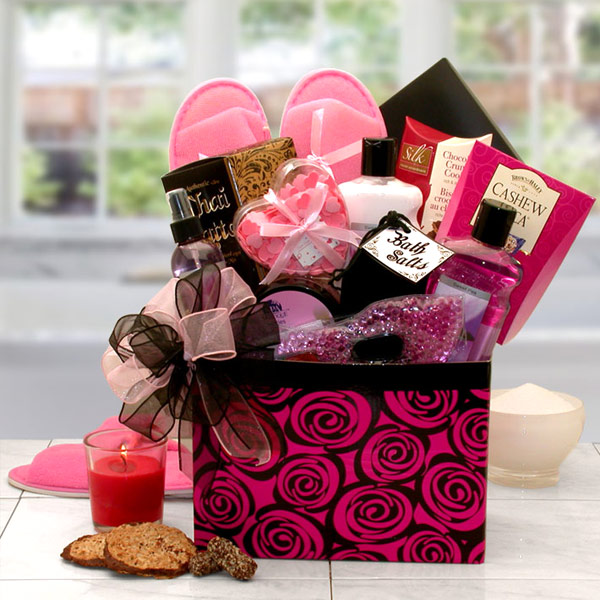 Elegant Gift Baskets Online A Spa Day Getaway Gift Box, Elegant Gift Baskets Online