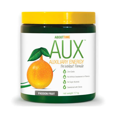 SDC Nutrition About Time AUX Auxiliary Energy Pre Workout Formula, Passion Fruit, 171 g, SDC Nutrition