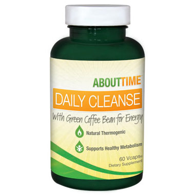 SDC Nutrition About Time Daily Cleanse with Green Coffee Bean for Energy, 60 Vcaps, SDC Nutrition