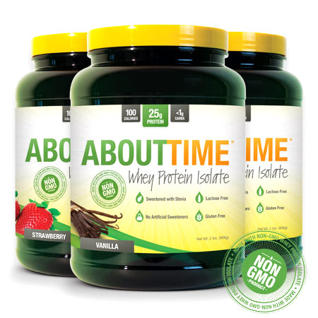 SDC Nutrition About Time Whey Isolate, Strawberry, 2 lb, SDC Nutrition