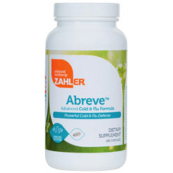 Zahler Abreve, Cold & Flu Formula, 180 Capsules, Zahler