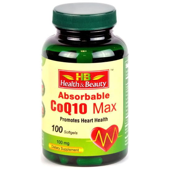 Health & Beauty Group Inc Absorbable CoQ10 Max (Coenzyme Q10), 100 Softgels, Health & Beauty Group Inc
