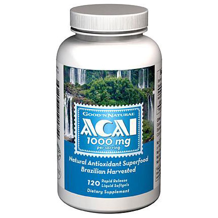 Good 'N Natural Acai 1000 mg per serving, 120 Softgels, Good 'N Natural