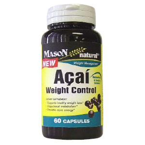 Mason Natural Acai Weight Control, 60 Capsules, Mason Natural