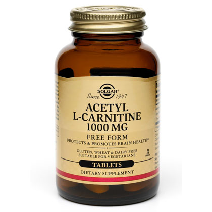 Solgar Acetyl L-Carnitine 1000 mg, 30 Tablets, Solgar