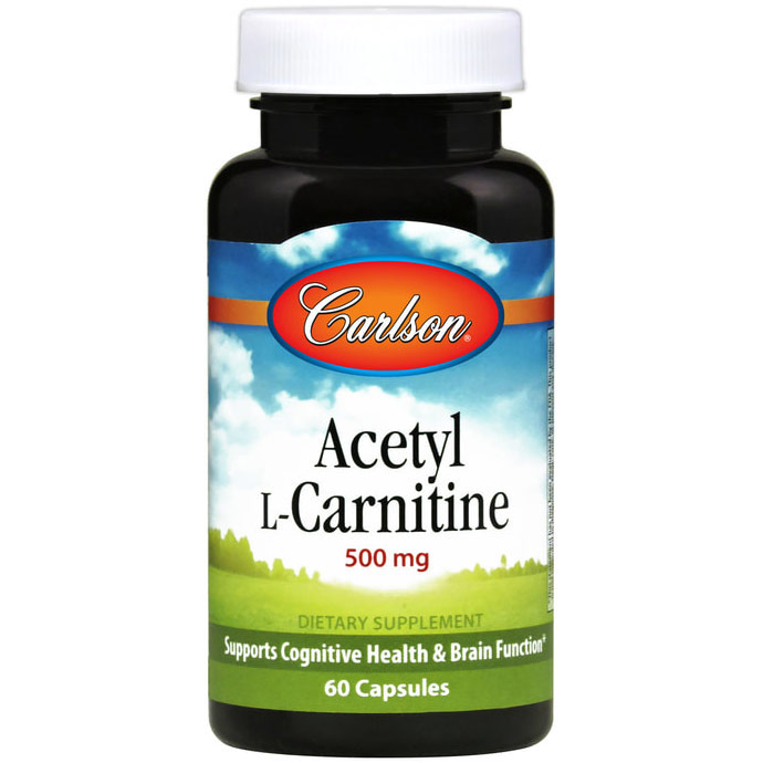 Carlson Laboratories Acetyl L-Carnitine 500 mg, 120 Capsules, Carlson Labs