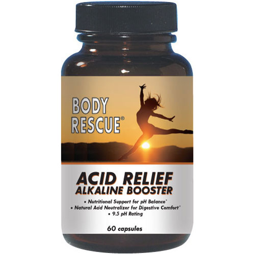 Body Rescue Acid Relief Alkaline Booster, 60 Capsules, Body Rescue