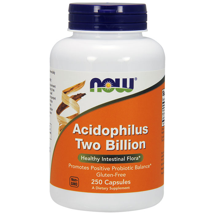 NOW Foods Acidophilus 2 Billion 250 Caps, NOW Foods
