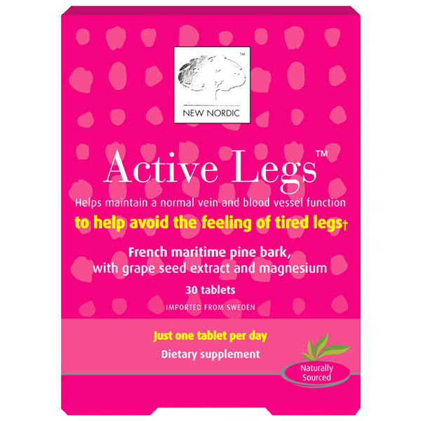 New Nordic Active Legs, For Tired & Heavy Legs, 30 Tablets, New Nordic