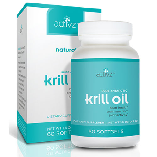 Activz Activz Krill Oil with Astaxanthin & Curcumin, 60 Softgels