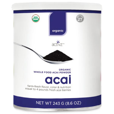 Activz Activz Organic Whole Food Acai Powder, 243 g