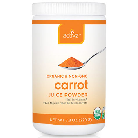 Activz Activz Organic Carrot Juice Powder, 7.8 oz (220 g)