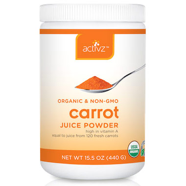 Activz Activz Organic Carrot Juice Powder, 440 g