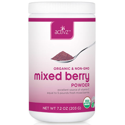 Activz Activz Organic Mixed Berry Powder, 7.2 oz (203 g)