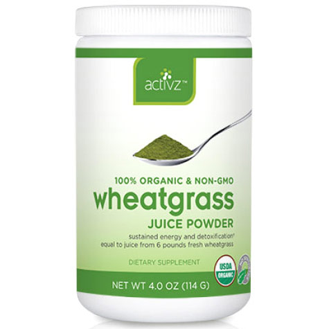 Activz Activz 100% Organic Wheatgrass Juice Powder, 4 oz (114 g)