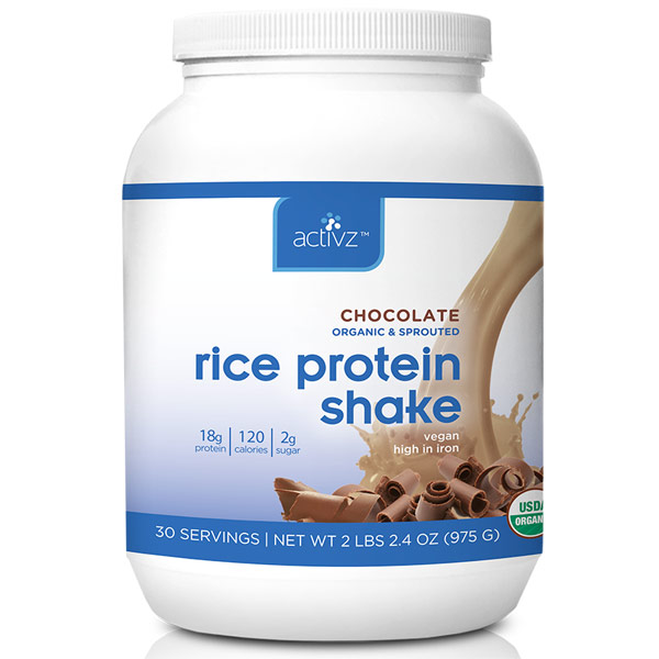 Activz Activz Rice Protein Shake, Chocolate, 975 g