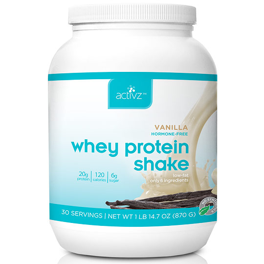 Activz Activz Whey Protein Shake, Vanilla, 870 g