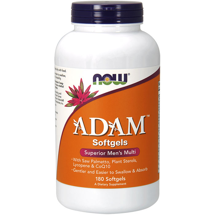 NOW Foods Adam Men's Multi-Vitamin, 180 Softgels, NOW Foods
