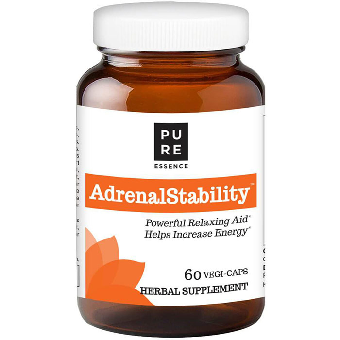 Pure Essence Labs AdrenalEssence (Adrenal Essence), 60 Vegetarian Capsules, Pure Essence Labs