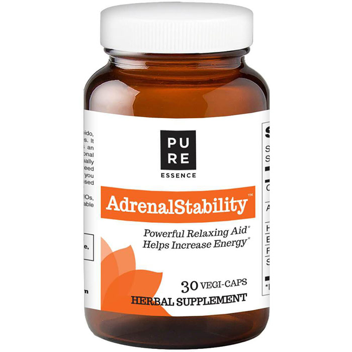 Pure Essence Labs AdrenalEssence, Powerful Adrenal Support, 30 Vegetarian Capsules, Pure Essence Labs