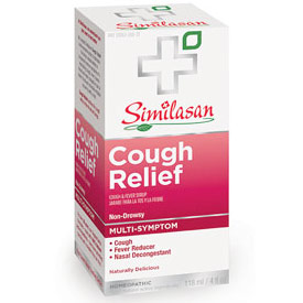 Similasan Adult Cough Relief Syrup, Homeopathic Cough & Fever Syrup, 4 oz, Similasan