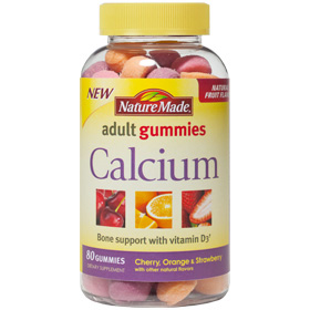 Nature Made Nature Made Adult Gummies Calcium Chewable, with Vitamin D3, 80 Gummies