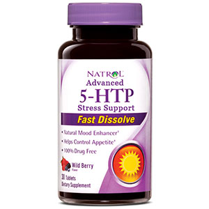 Natrol Advanced 5-HTP Stress Support, Fast Dissolve, 30 Tablets, Natrol