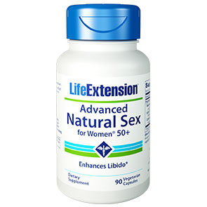 Life Extension Advanced Natural Sex for Women 50+, 90 Vegetarian Capsules, Life Extension