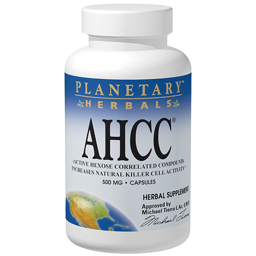 Planetary Herbals AHCC 500 mg Caps, 60 Capsules, Planetary Herbals