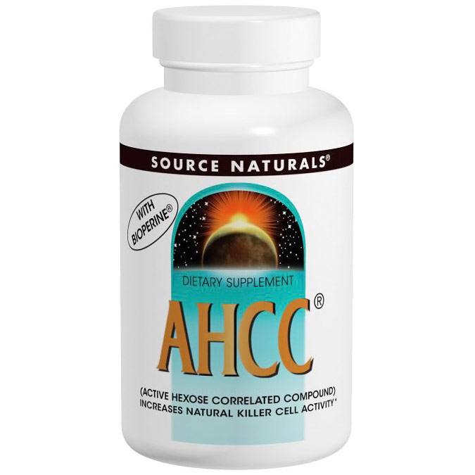 Source Naturals AHCC Active Hexose Correlated Compound 500mg w/Bioperine 60 caps from Source Naturals