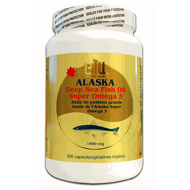 Bill Natural Sources Alaska Deep Sea Fish Oil, 500 Capsules, Bill Natural Sources