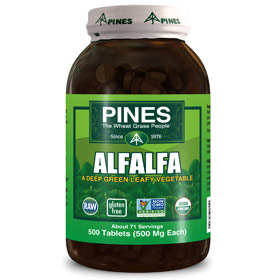 Pines International Alfalfa Tabs, 500 Tablets, Pines International