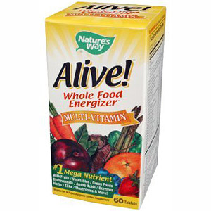 Nature's Way Alive! MultiVitamin Whole Food Energizer (with iron) 60 tabs from Nature's Way